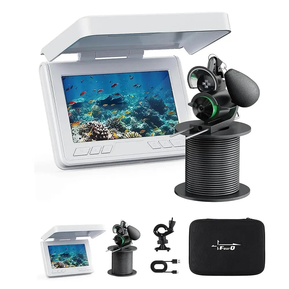 FourQ Underwater Fishing Camera,Fishing Camera Ice vexilar Fish find 4.3inch Hd LCD Display Underwater W/ 5000mah Li-Battery,65f by Beastly Survival Outlet