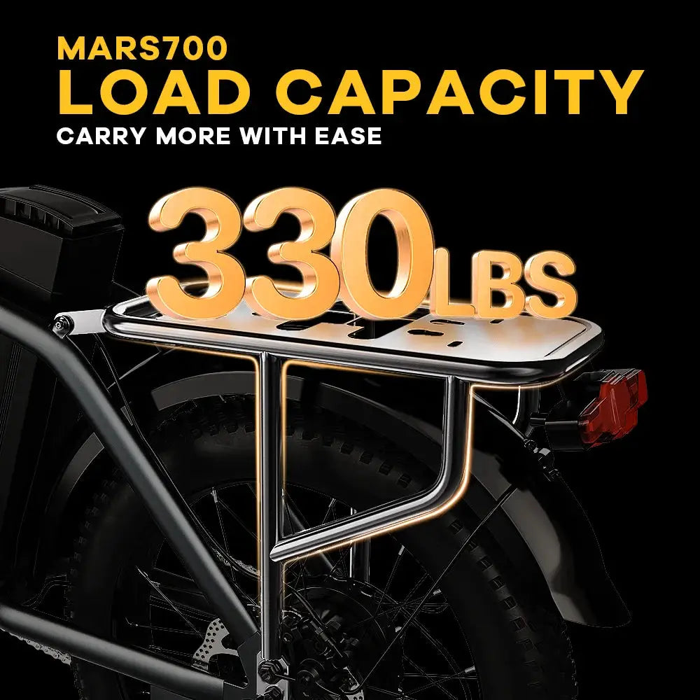 Cybervelo 1000W Electric Bike for Adults 48V 20.8Ah Large Removable Battery Foldable 20 Inch Fat Tire Urban Commuting Mars700 by Beastly Survival Outlet