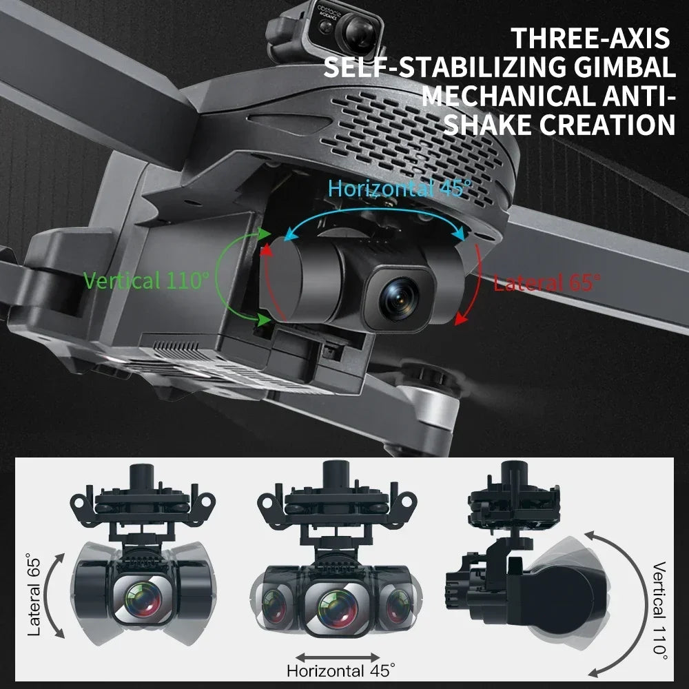 L109 Pro Max GPS Drone 4K 3 Axis PTZ Dual Camera Drone