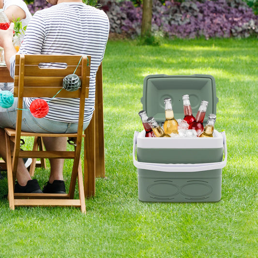 Portable 8.5L Insulated Cooler Box for Camping and Outdoor Fun
