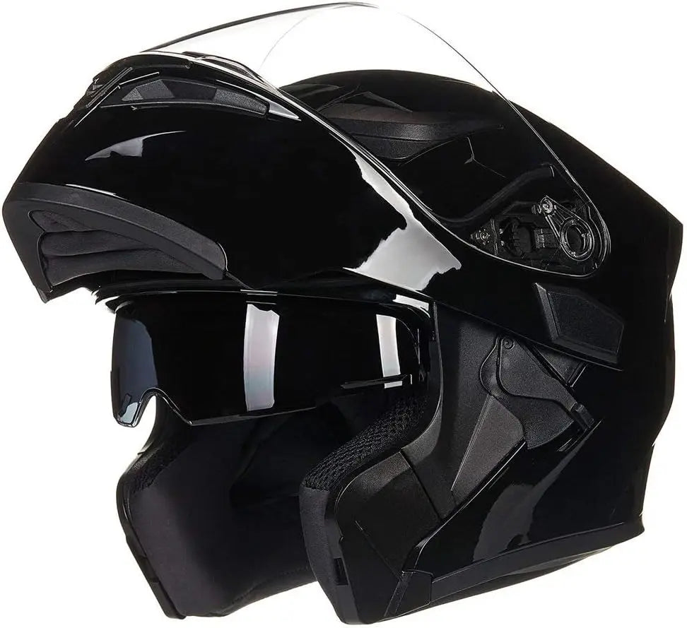 Motorcycle Modular Full Face Helmet with Dual Visor in 6 Colors