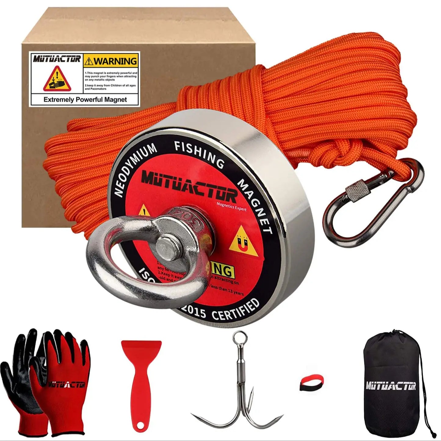 New Retrieval Neodymium Magnet Kit Grappling Hook N52 Rope