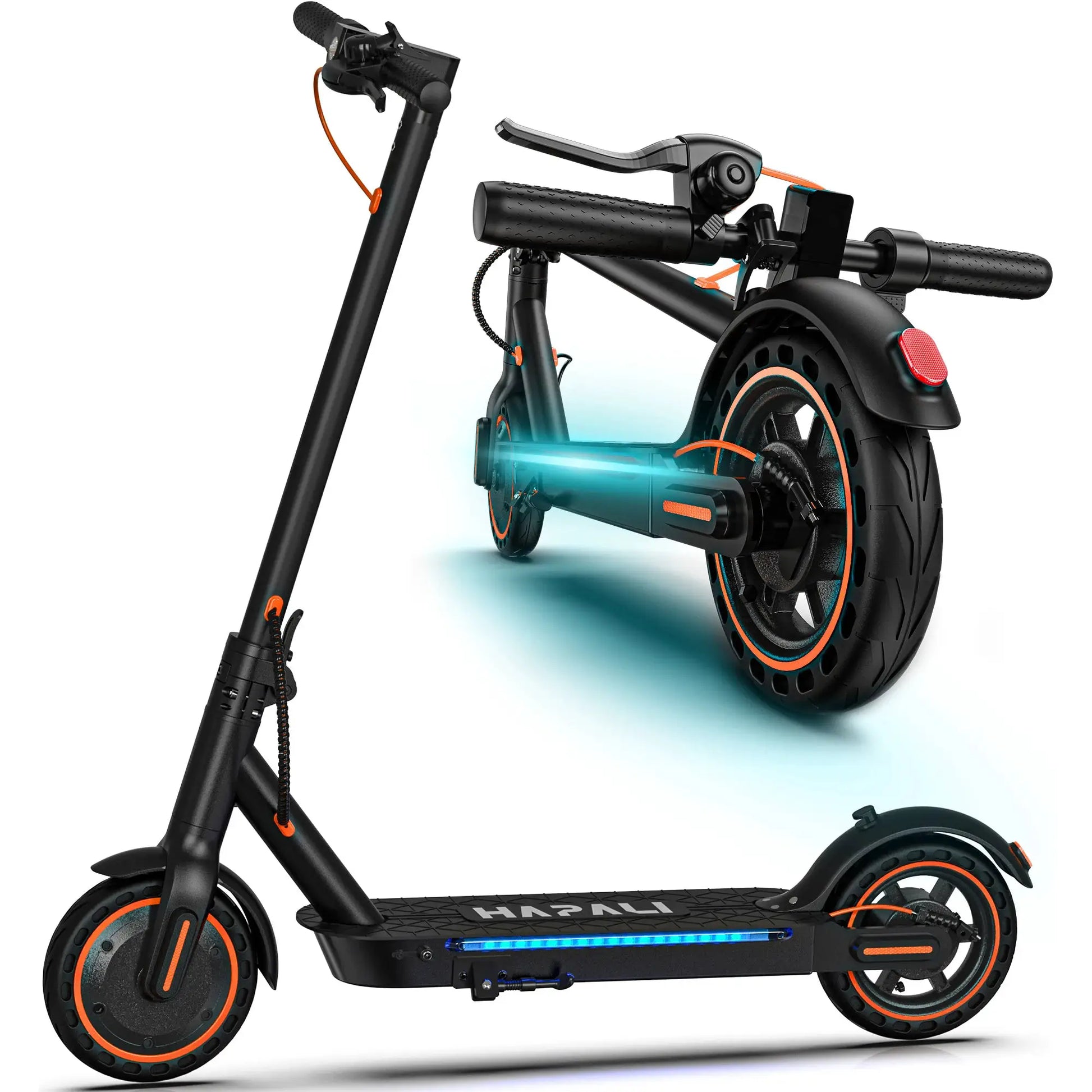 Electric Scooters for Adults & Teen, 550W Motor 19Mph Top Speed E-Scooter, 19 Miles Range, Folding W/Side Lights, UL2272 Dual Brake & App by Beastly Survival Outlet