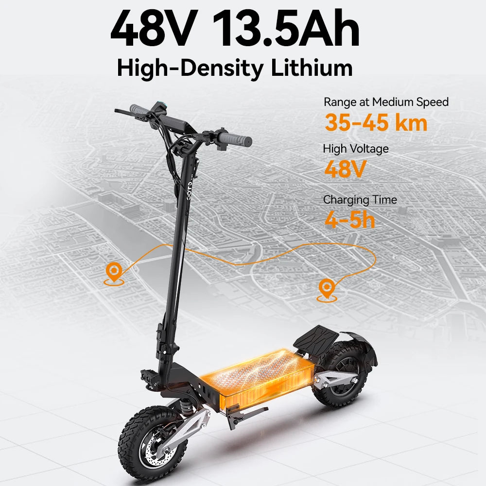 OOTD T10 Electric Scooter 900W Peak Power 31mph Foldable Pro