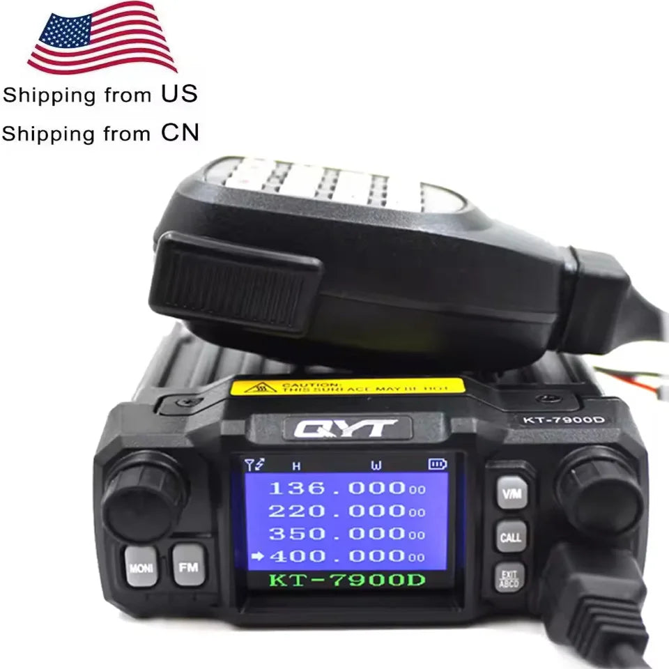 QYT KT7900D 25W Quad Band Mobile Radio 144 220 350 440MHz