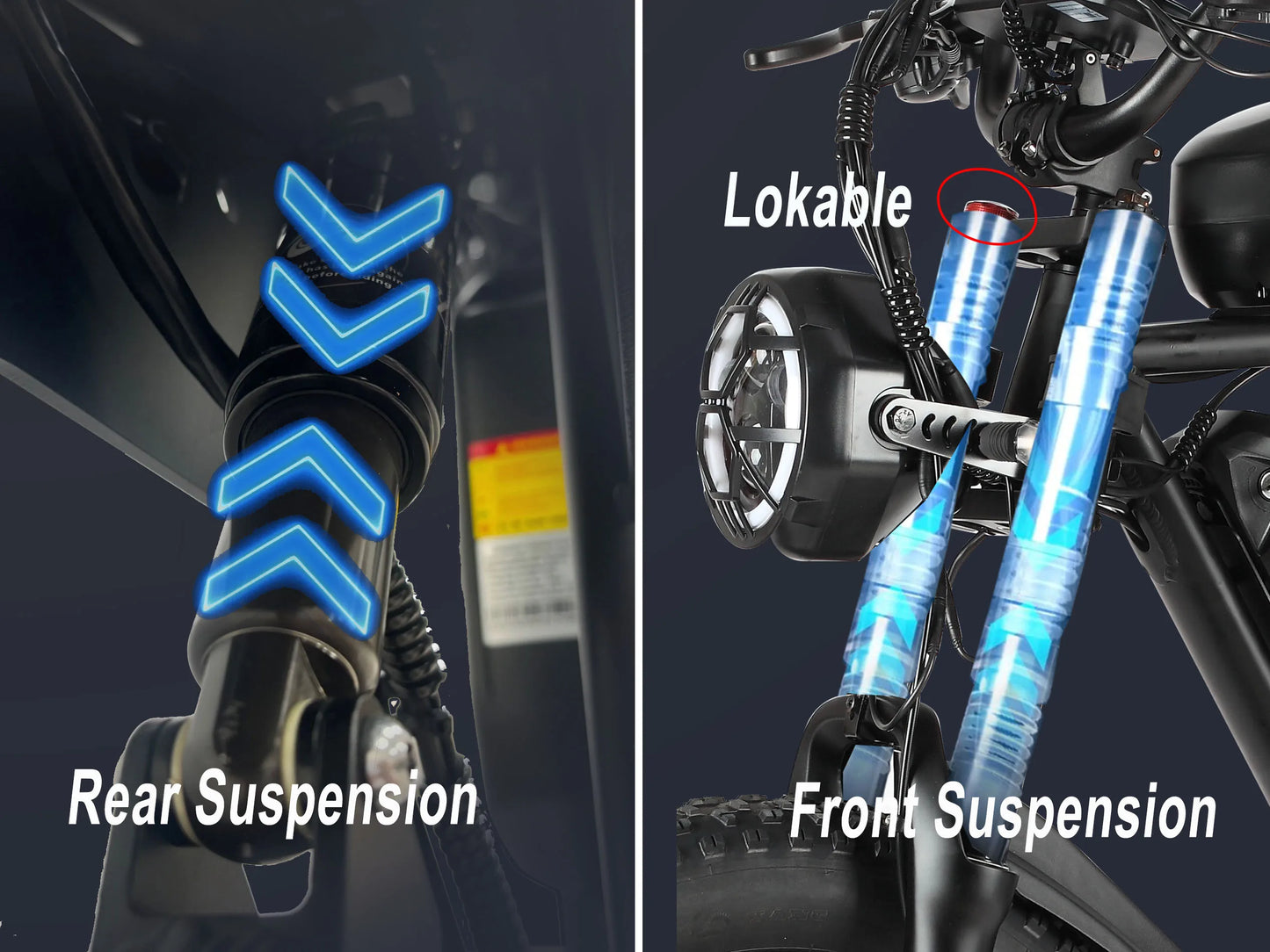 3000W Dual Motor Electric Mountain Bike with Full Suspension