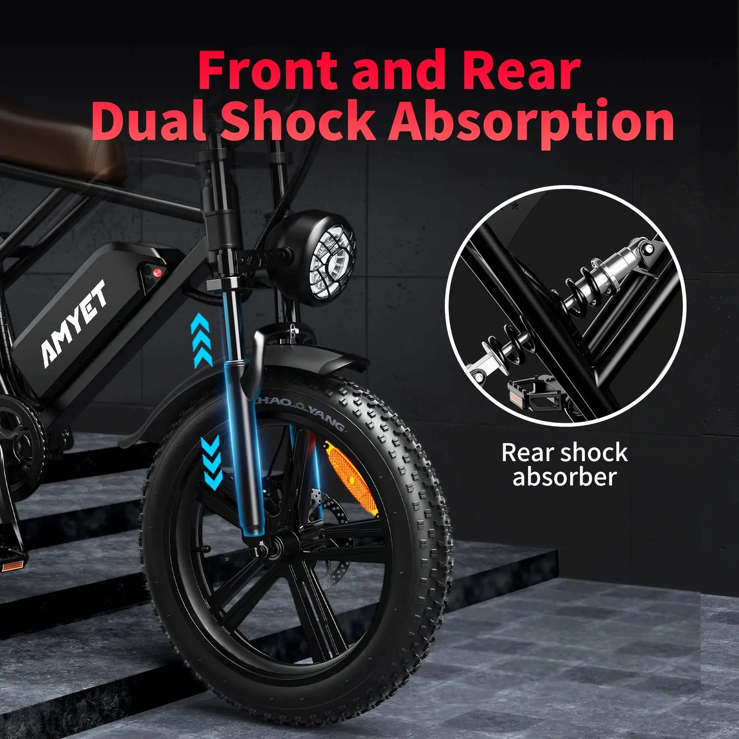 AMYET V9-G60 Adults Electric Bike 1000W Motor Bicycle 48V 20AH 20“ Tire Ebike Electric E Bikes Mountain Moped Ebikes For Men by Beastly Survival Outlet