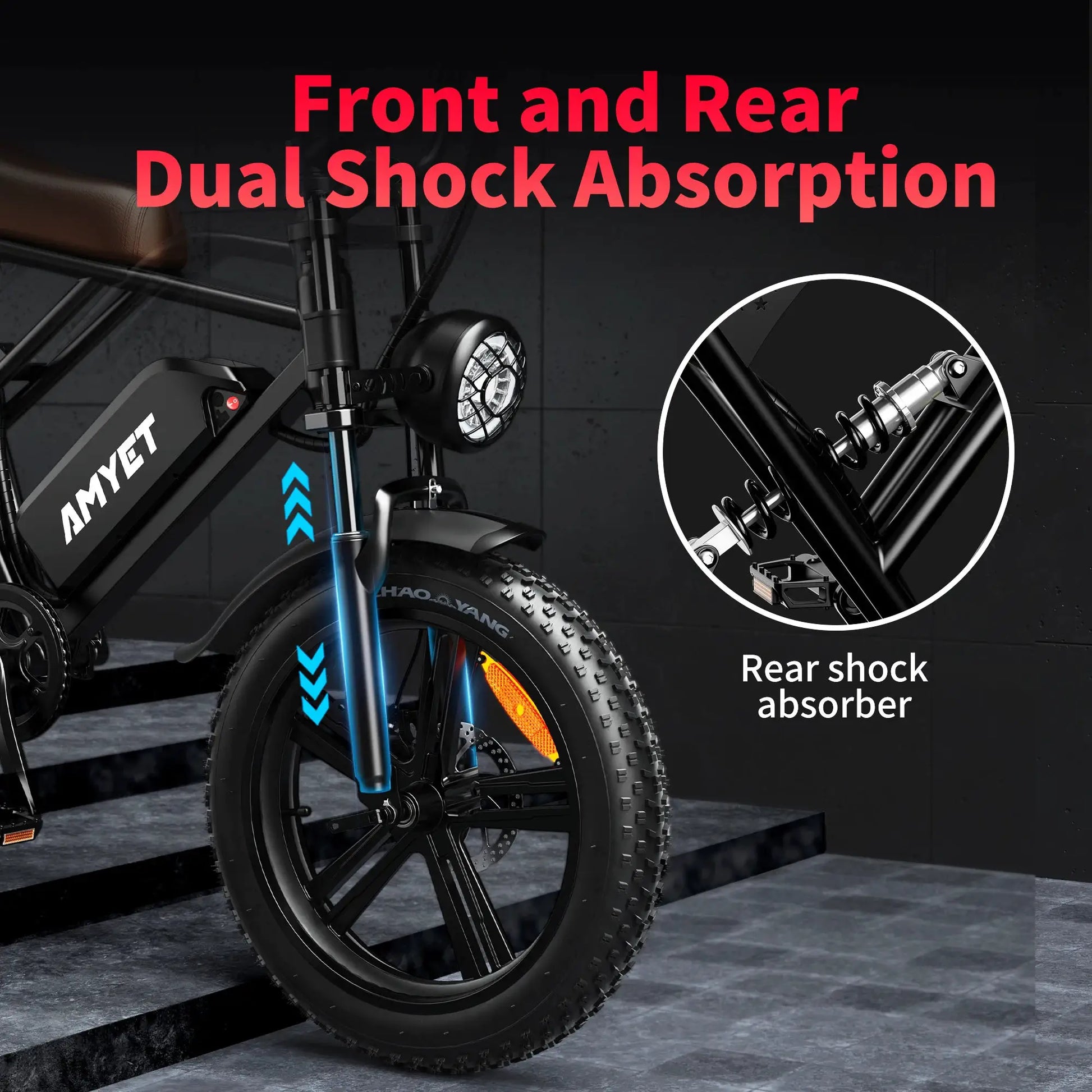 AMYET V9-G60 Adults Electric Bike 1000W Motor Bicycle 48V 20AH 20“ Tire Ebike Electric E Bikes Mountain Moped Ebikes For Men by Beastly Survival Outlet