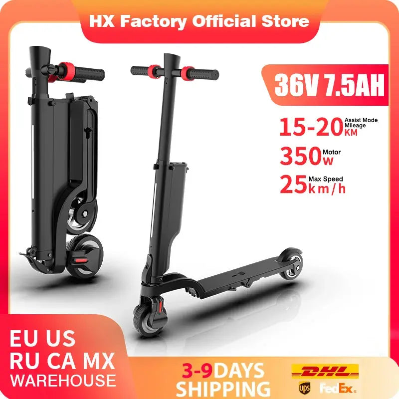 HX X6 Electric Scooter Foldable 350W 25KMH For Adults UrbanX by Beastly Survival Outlet