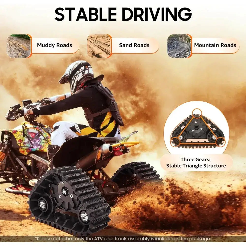 Go Cart Axle Kit, 600mm/23.6" Rear Axle Track Assembly, Quad Snow Sand Snowmobile ATV Tracks, Go-Kart Motorcycle Frame Kits by Beastly Survival Outlet
