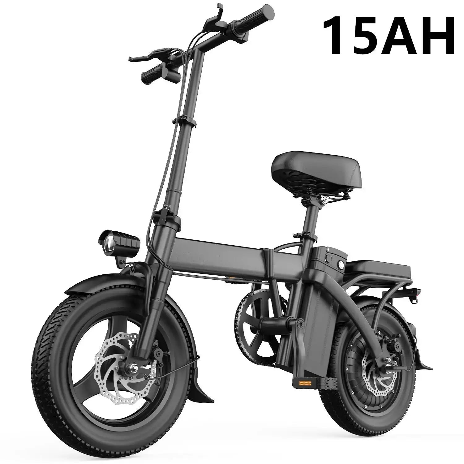 Electric Bike For Adults, Folding Electric Bike, 500W Peak Motor, Electric Bicycle With 14" Tire, 48V 20AH/15AH/10Ah Battery by Beastly Survival Outlet