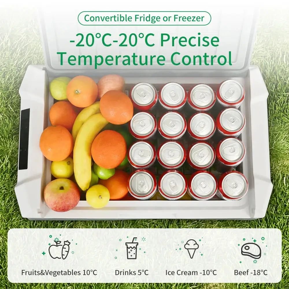 Alpicool NL 25L 35L 45L Car Refrigerator 12V Compressor Fridge Freezer 12/24V DC 100-240V AC Portable Cooler for Camping Travel by Beastly Survival Outlet