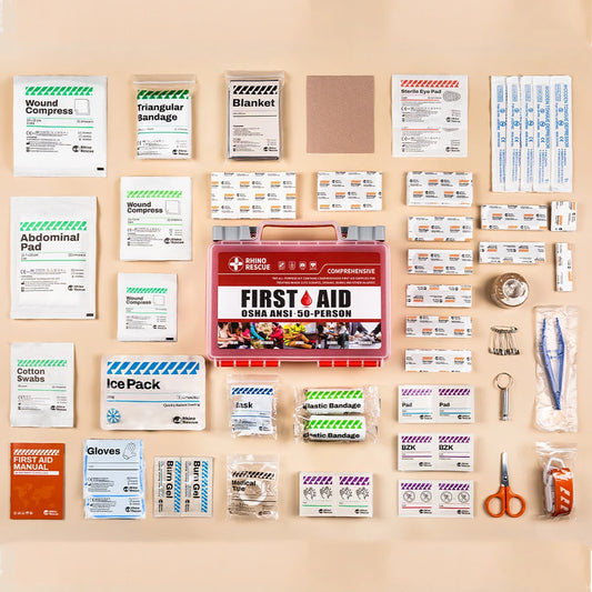 Rhino Rescue First Aid Kit For Home Car Travel Outdoor
