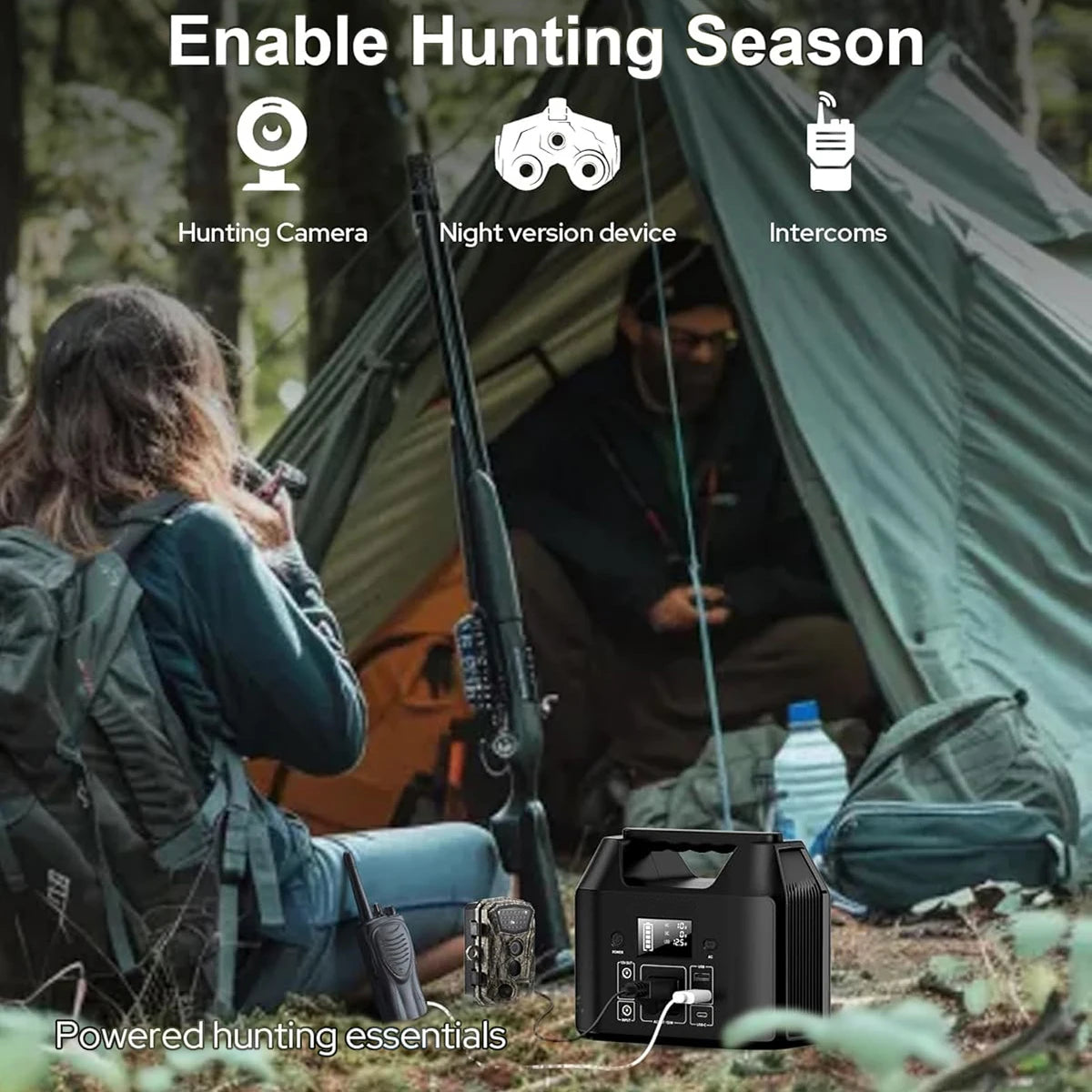 150W Portable Power Station with LiFePO4 Battery for Camping