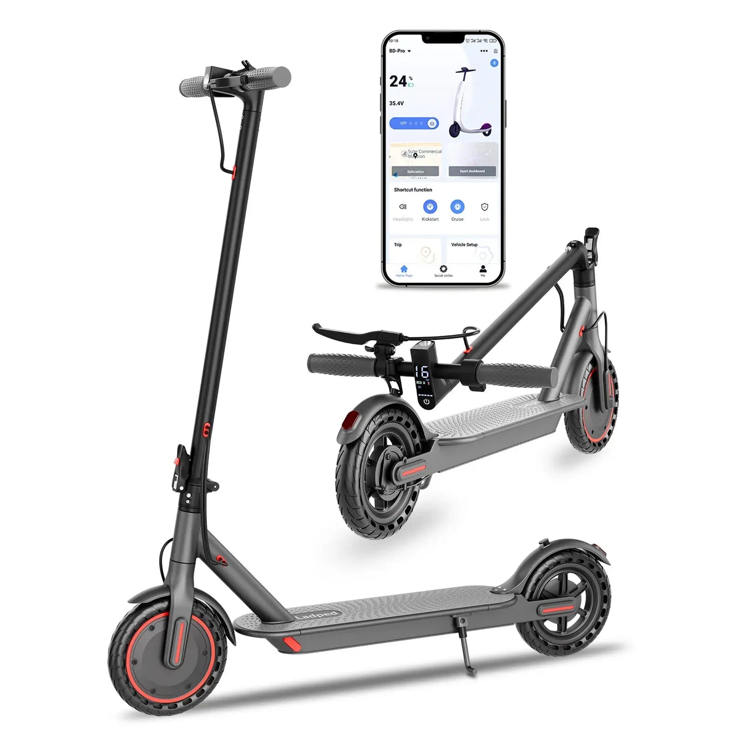HEZZO 04PRO High Performance Electric Scooter Adult Foldable Urban Commuter E‑Scooter Long Range Fast Speed by Beastly Survival Outlet