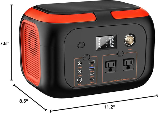 600W Portable Power Station SolarX Generator For Camping RVs by Beastly Survival Outlet