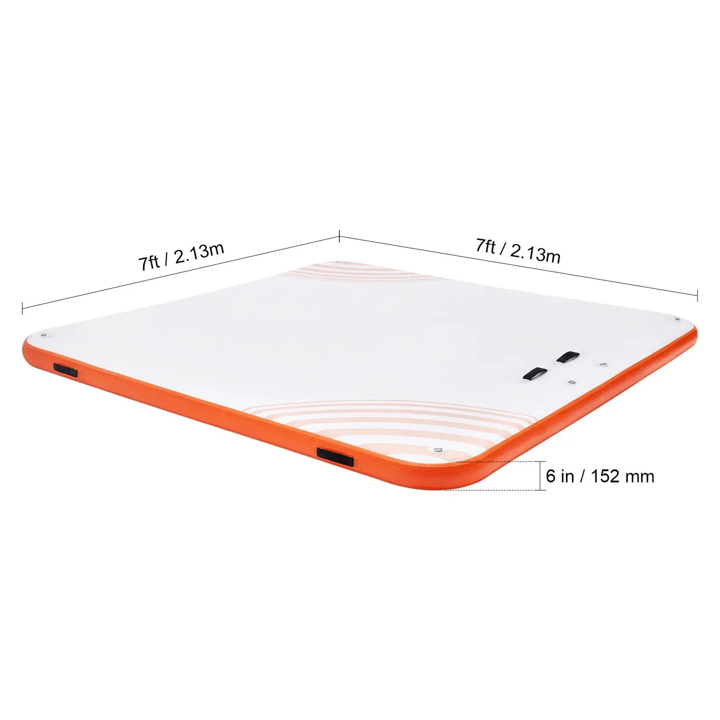 SucceBuy Inflatable Floating Dock Non-Slip Water Floating Dock Mat with Detachable Ladder Floating Platform Island Raft for Pool by Beastly Survival Outlet