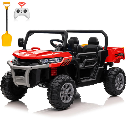 24V Ride On Dump Truck Two Seater UTV With Remote BluetoothX