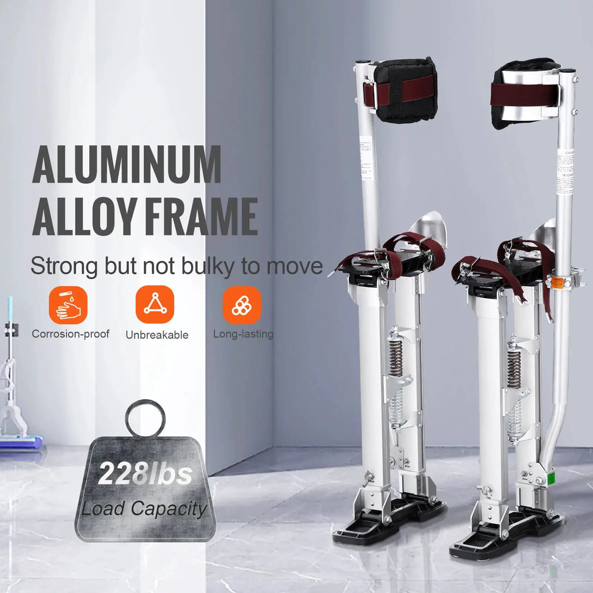 SucceBuy Drywall Stilts 18''/36''Adjustable Aluminum Tool Stilts with Protective Knee Pads Non-Slip Work Stilts for Home by Beastly Survival Outlet SucceBuy Drywall Stilts 18''/36''Adjustable Aluminum Tool Stilts with Protective Knee Pads Non-Slip Work Stilts for Home Beastly Survival Outlet