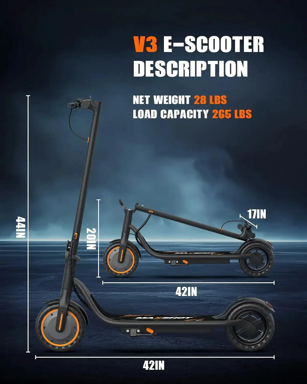 2026 New 8.5‘’ Electric Scooter Solid Tire 350W 19mph APP Smart Control 4 Speed Modes Foldable E-Scooter 16miles Max Range for Campus Commuting by Beastly Survival Outlet