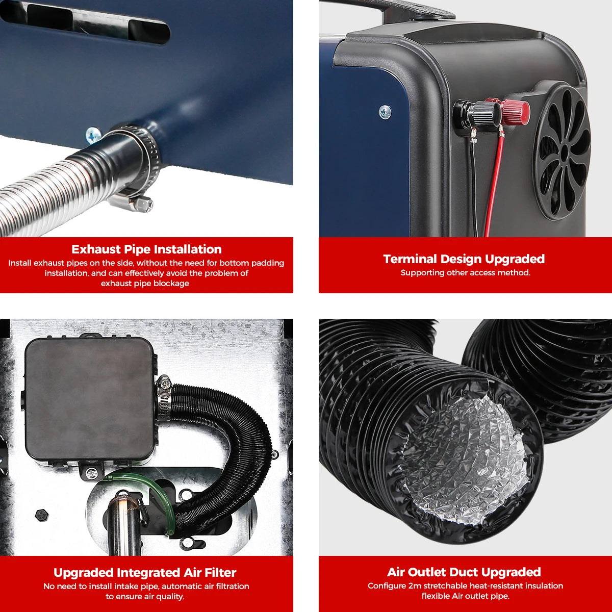 8KW Portable Diesel Air Heater With Bluetooth App Control