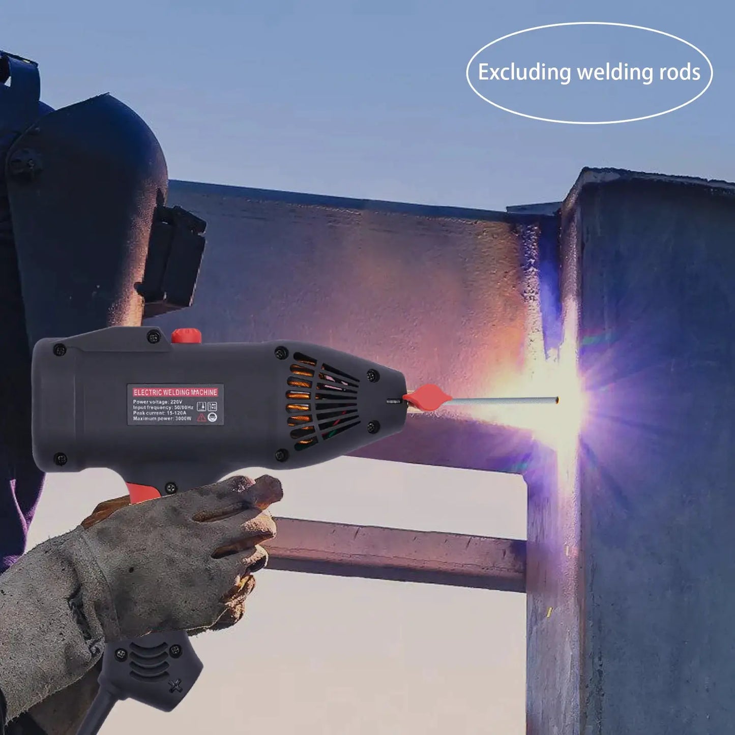 3000W One-Hand Portable Handheld Intelligent Electric Welding Machine Mini For Iron Steel by Beastly Survival Outlet