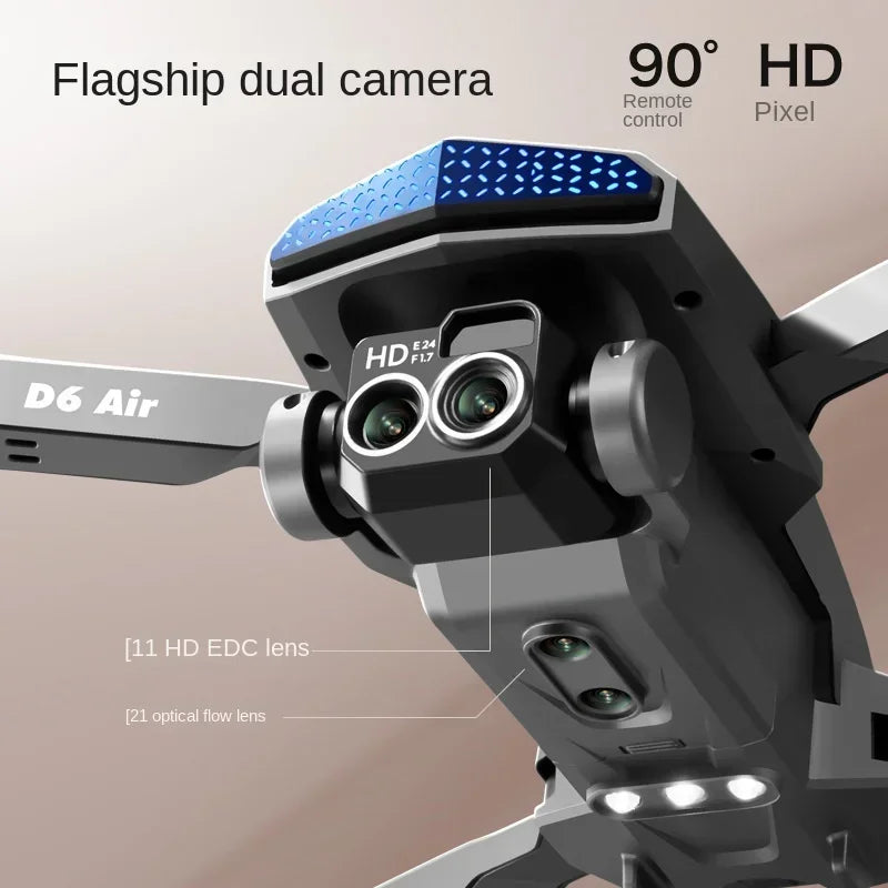 D6 Drone 8K Dual Camera GPS Foldable For Aerial Photography