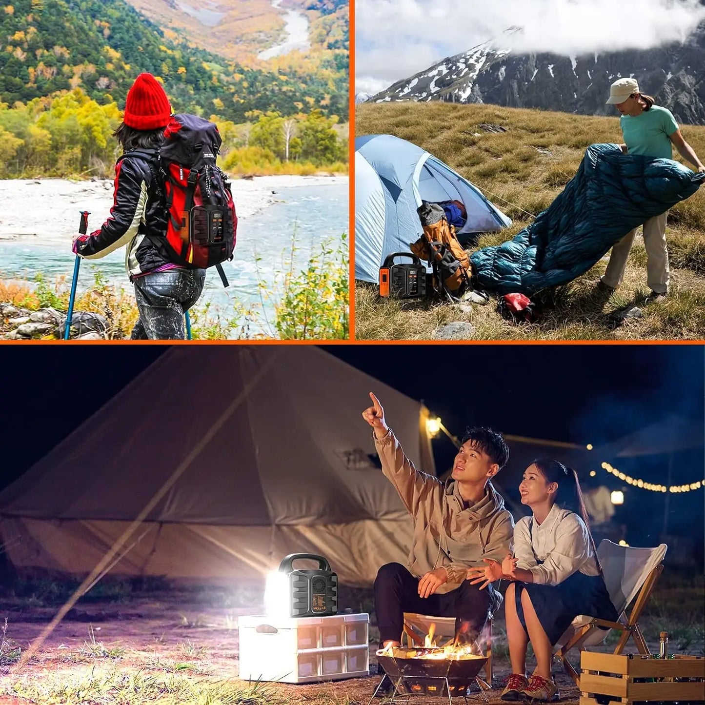 Portable Power Station 155Wh Outdoor Solar Generator 150W AC