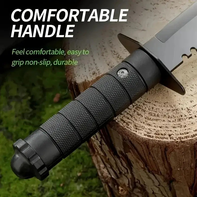 Ultra-Sharp Multi-Function Fixed Blade Tactical Knife - High Hardness All-in-One Portable Tool With K Sheath And Straight Edge by Beastly Survival Outlet Ultra-Sharp Multi-Function Fixed Blade Tactical Knife - High Hardness All-in-One Portable Tool With K Sheath And Straight Edge Beastly Survival Outlet