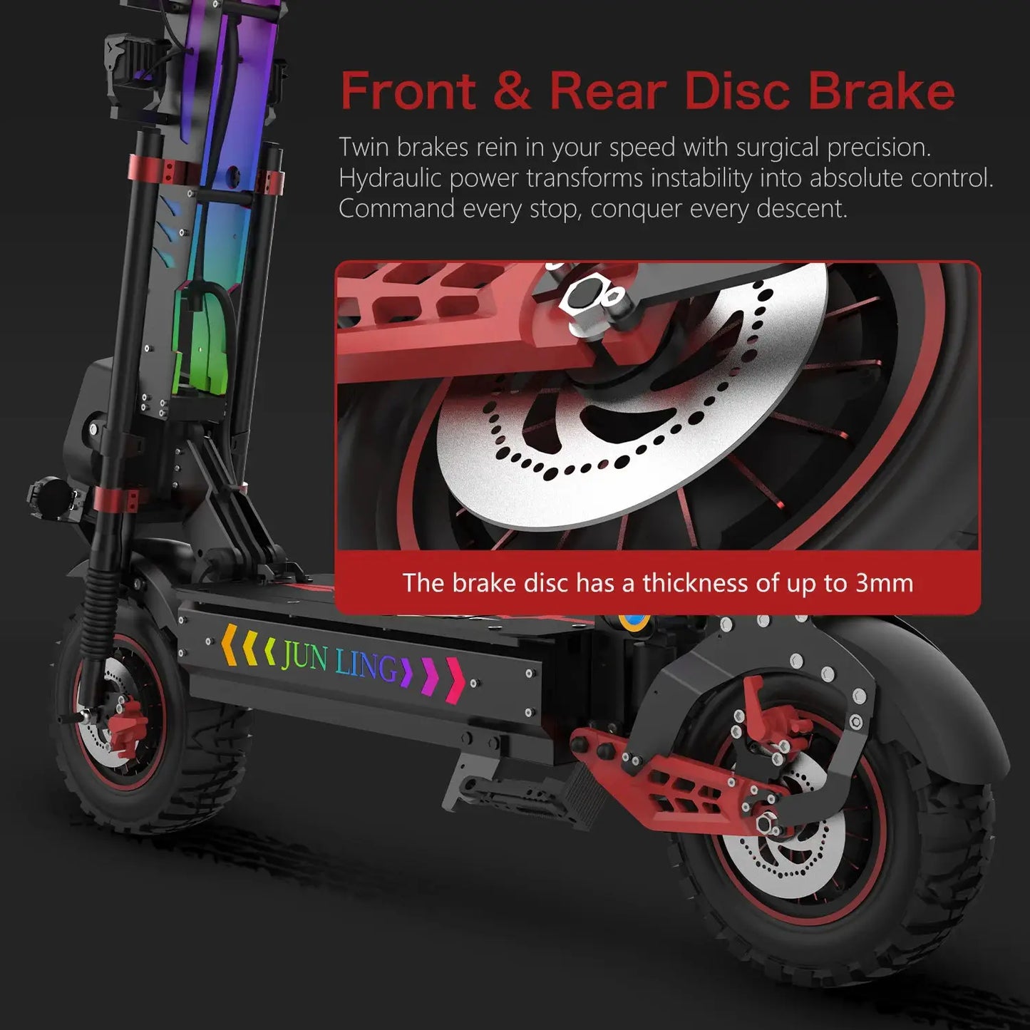Offroad Electric Scooter 10000W Dual Motor 75 Mile Range Max by Beastly Survival Outlet