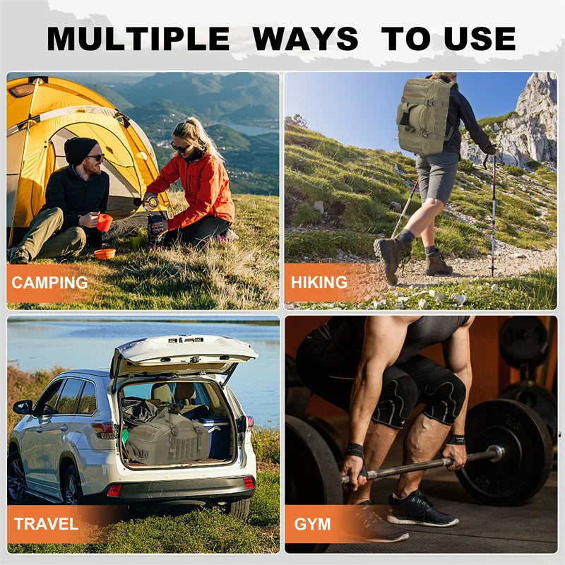 LQARMY 30L 50L 80L Outdoor MOLLE Tactical Backpack Gear