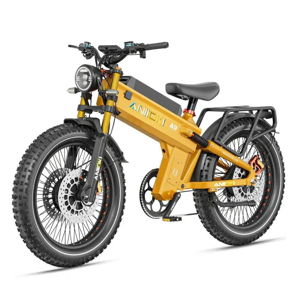 ANIIOKI Electric Bike adults 6000W Dual Motor 60V 70Ah 80Ah 47mph A9 Pro Max AWD Electric Bicycle Fat Tires 26"*4.8" ebike by Beastly Survival Outlet
