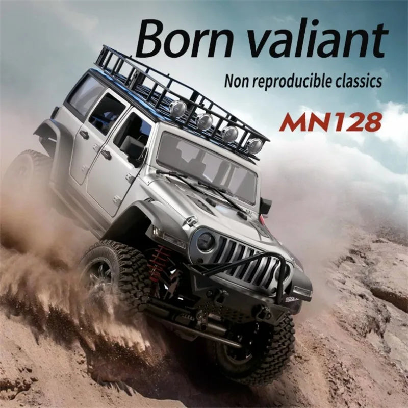 MN128 Twelfth Scale RC Crawler With LED Light 2.4G Vehicle