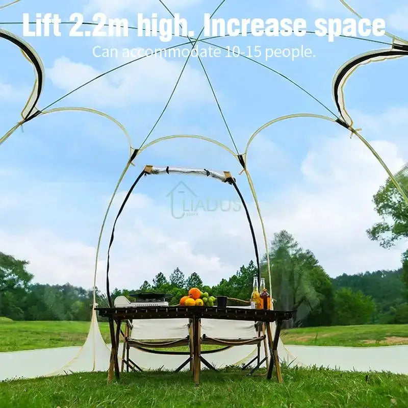 Transparent Mushroom Dome Tent 4 To 8 People Outdoor Camping by Beastly Survival Outlet