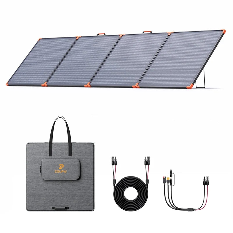 ZOUPW 400W Portable Solar Panel N Type 16BB Highly Efficient