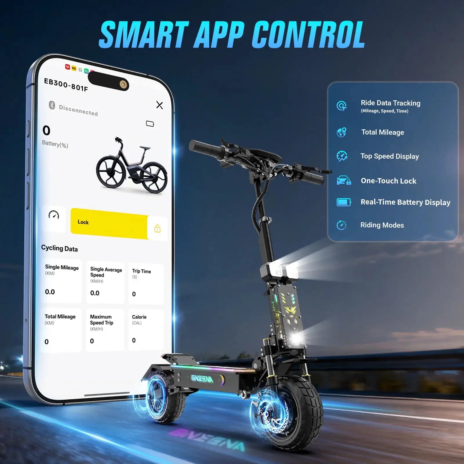 Electric Scooters Adults- 5600W Dual Motor, 45 MPH Fast Escooter 55 Miles Long Range Battery E Scooter for Adult, 11 Inches Off Road Tires Foldable E-Scooters by Beastly Survival Outlet