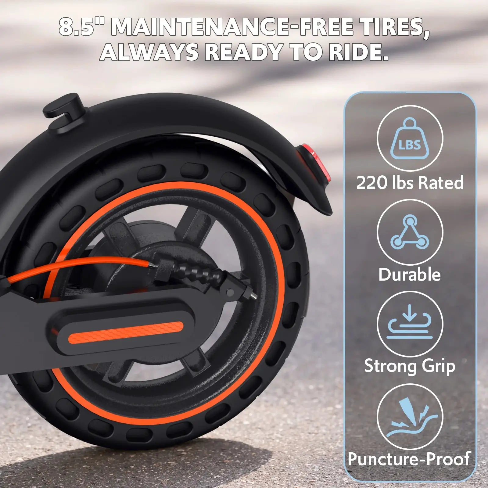 Electric Scooter Adults, 550W Motor, 19 Miles Range 19 MPH, UL Certified Folding E-Scooter for Adults Built-in Side Lights, Front Suspension with App Control by Beastly Survival Outlet