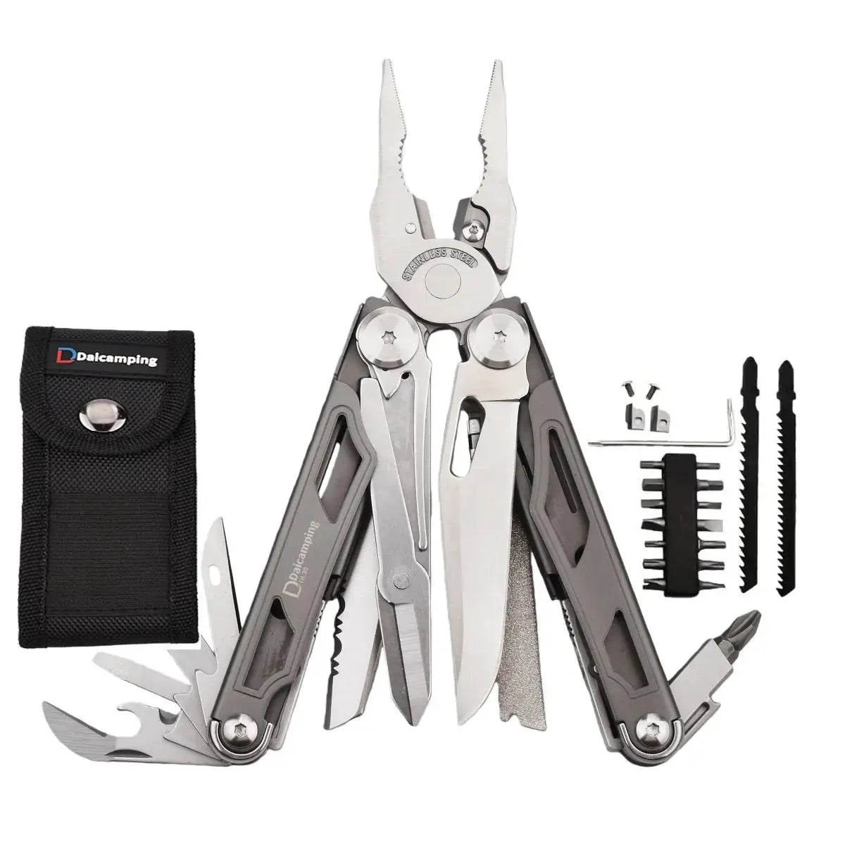 Daicamping DL30 DL301 DL1 Replaceable Part Knife Multi Tools Multi-tool Cutter Plier EDC Multitool Survival Gear Plier Folding Knives by Beastly Survival Outlet Daicamping DL30 DL301 DL1 Replaceable Part Knife Multi Tools Multi-tool Cutter Plier EDC Multitool Survival Gear Plier Folding Knives Beastly Survival Outlet