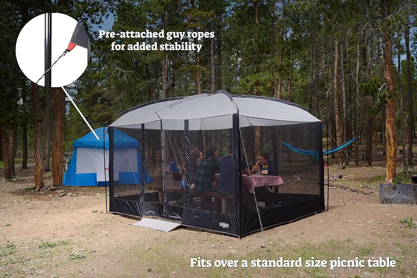 Magnetic Screen House Tent for Camping Travel Picnics Tailgating