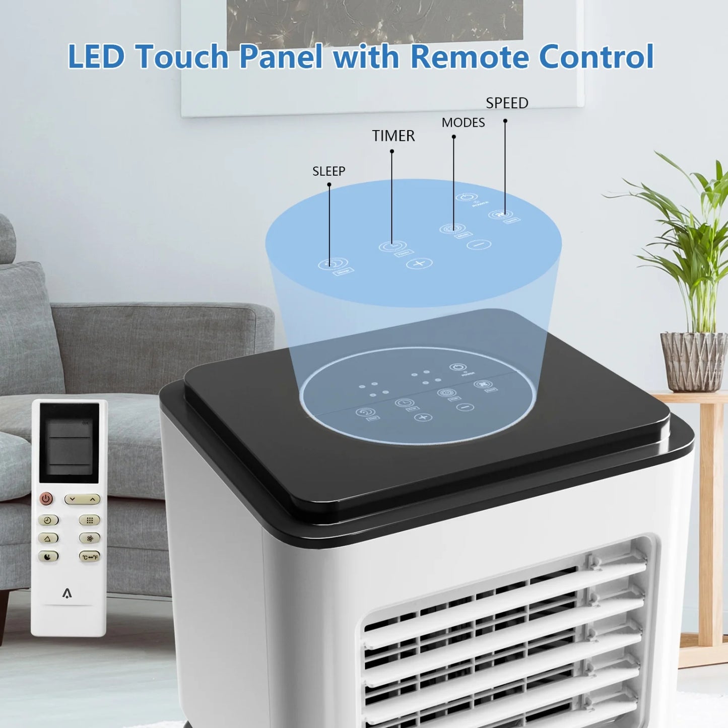 8000 BTU Compact Air Conditioner 3 In 1 Cooling Dehumidifier by Beastly Survival Outlet