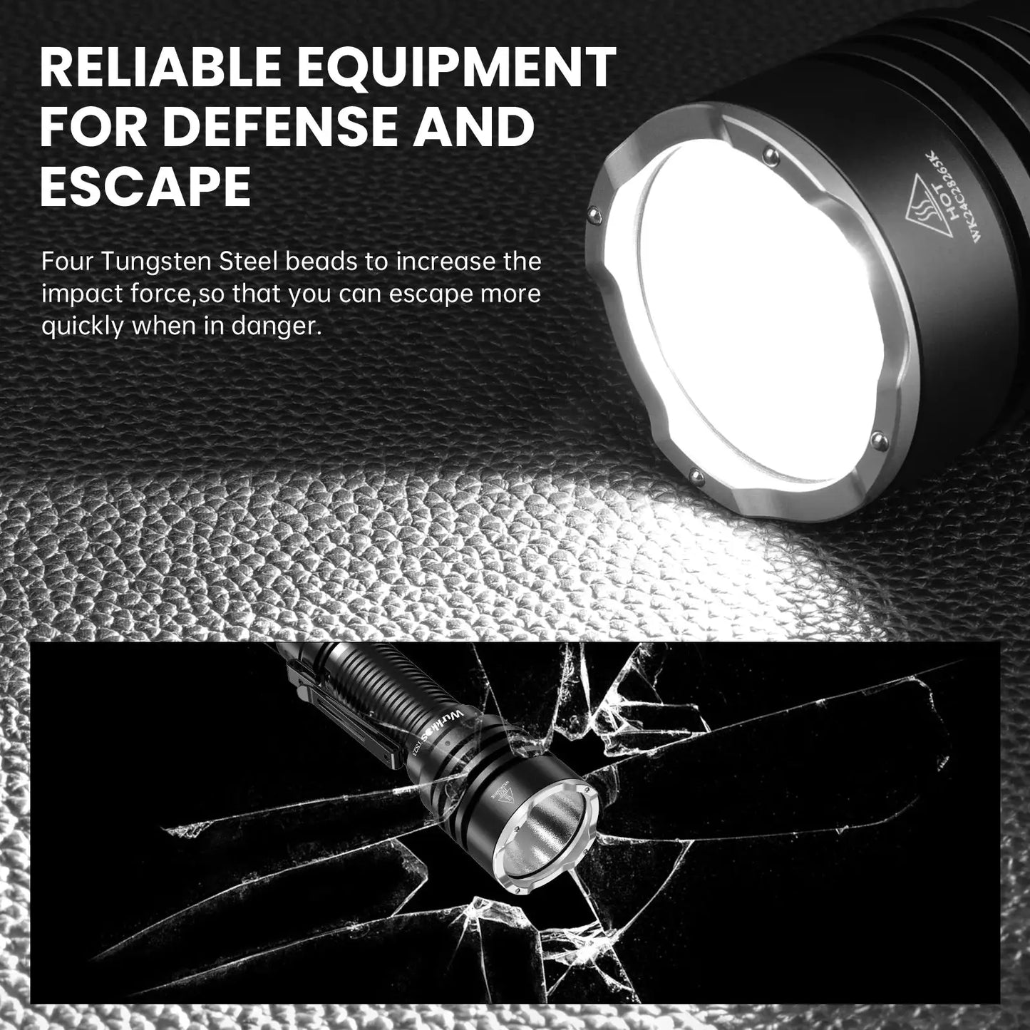 Wurkkos TS23 5000LM LED Flashlight XHP70.3 HI 21700 IPX8 V2 by Beastly Survival Outlet
