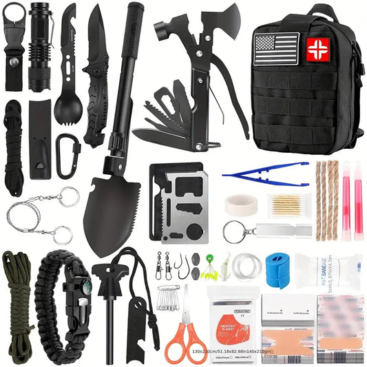 Beastly Survival Outdoor First Aid Kit Camping Gear Set