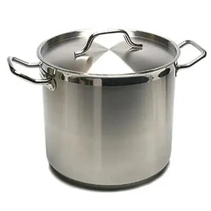 40 Quart Stainless Steel Stock Pot With 3 Ply Base Induction by Beastly Survival Outlet
