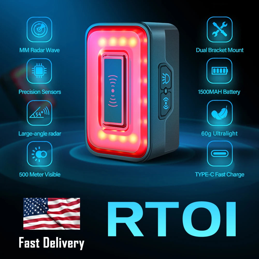 Cyclami Radar Tail Light Bicycle Safety With Millimeter Wave by Beastly Survival Outlet