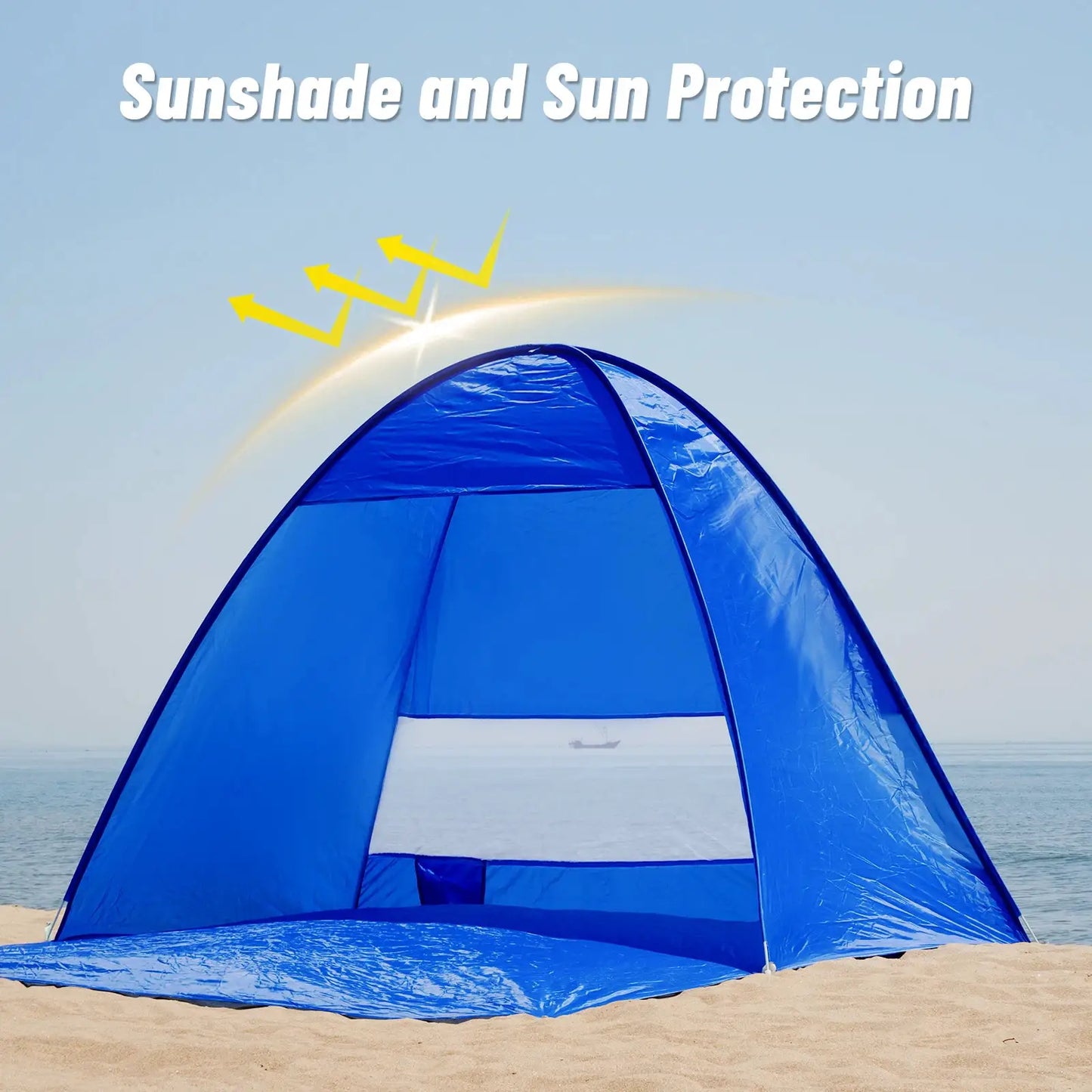Pop-up beach tent,with handbag - compact folding design, suitable for outdoor camping,picnicking, and travel by Beastly Survival Outlet