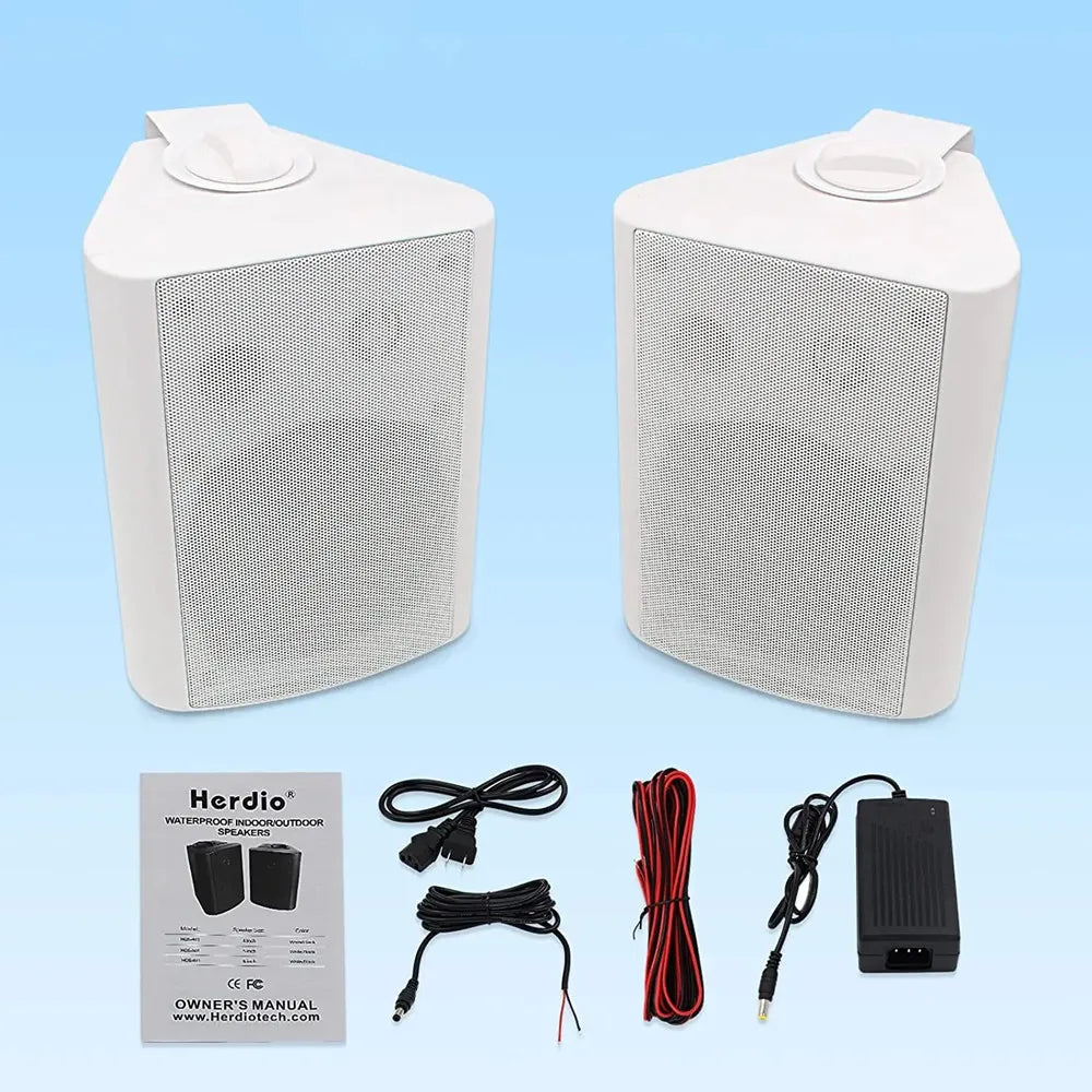 Herdio 2PCS Waterproof Bluetooth Speakers for Indoor and Outdoor