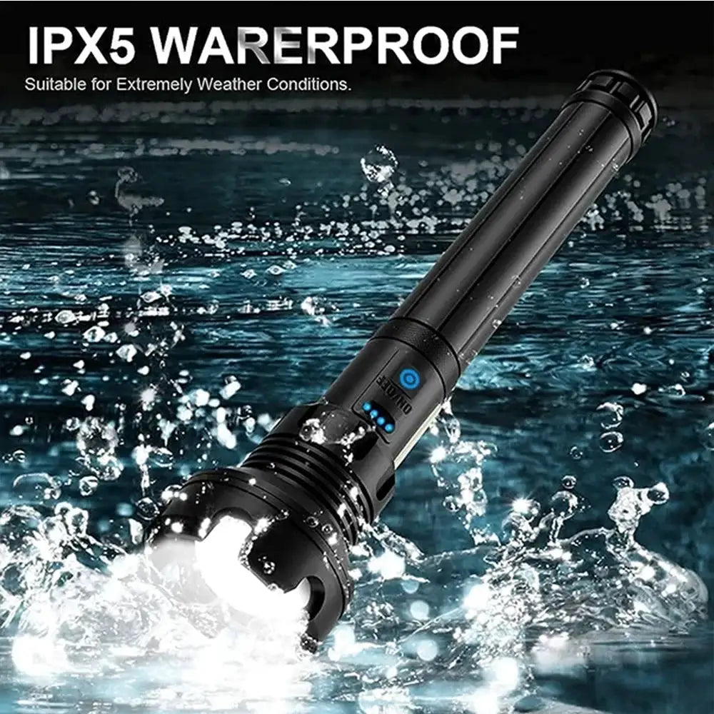 Rechargeable Flashlight Floodlight Tactical Lumens Led Torch by Beastly Survival Outlet