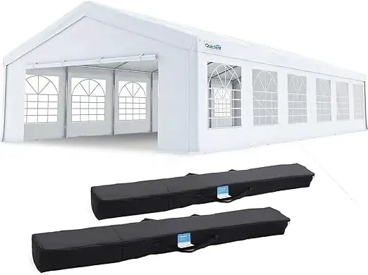 20x40 Party Tent Heavy Duty Outdoor Canopy Tent Carport Wedding Event Shelter BBQ Wedding Tents for Parties with Storage Bags(C by Beastly Survival Outlet