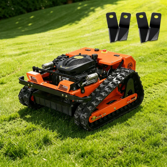 Remote Control Crawler Robotic Lawn Mower with Blade 550mm Cutting Width, Automatic Track Mower for Farm Garden Steep Slopes by Beastly Survival Outlet