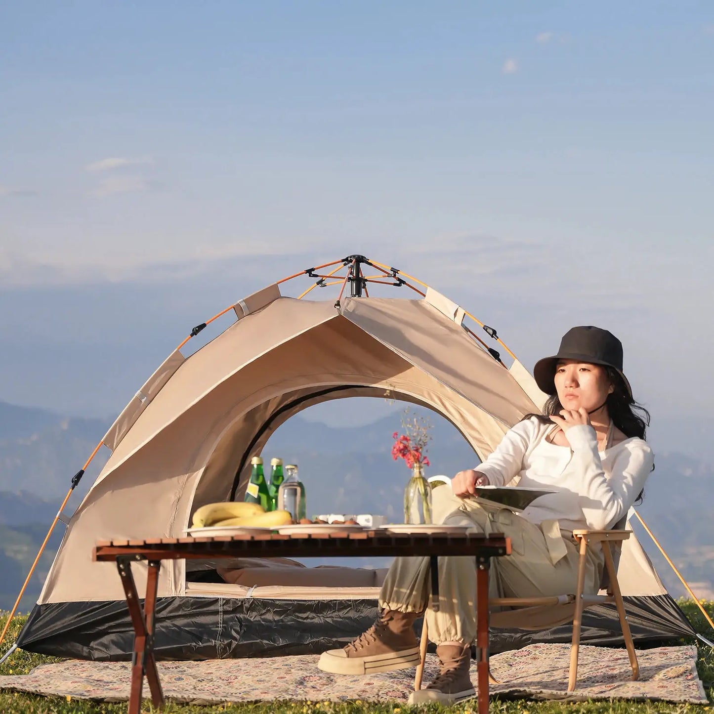 2-4 Person Camping Windproof Tents, Easy To Set Up, lightweight Camping Tent,Carpa,Suitable For Family Travel, Outdoor Camping by Beastly Survival Outlet